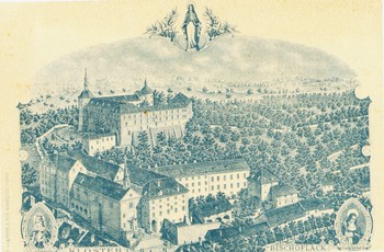 Uršulinski samostan in dekliški vzgojni zavod na Loškem gradu, začetek 20. stoletja, razglednica.