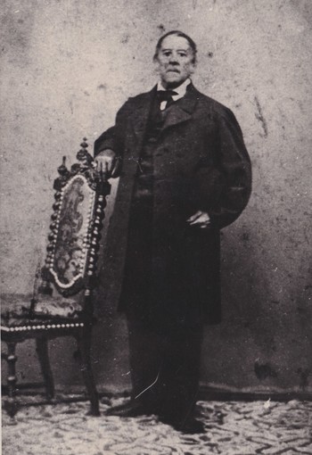 Barvarski mojster Jurij Pokorn (1800–1875) iz Karlovca, po domače "pri Firbarju" <em>Foto: Foto Aki, hrani Loški muzej Škofja Loka</em>