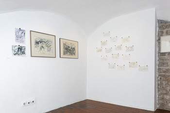 Time Captured in the Drawings by Tomaž Kržišnik <em>Foto: Lucija Rosc</em>